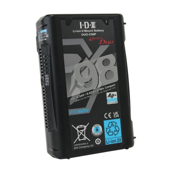 IDX(アイディーエクス) Vマウントタイプリチウムイオンバッテリー97Wh(14.54V/6.62Ah) DUO-C98P