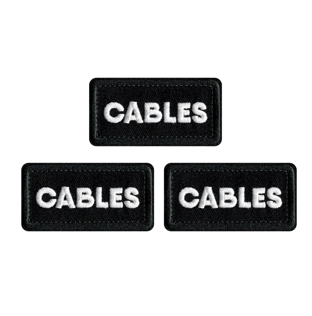 CRDBAG(コードバッグ) CABLES シングル パッチーズ(3個入) / CRD_ACC_038