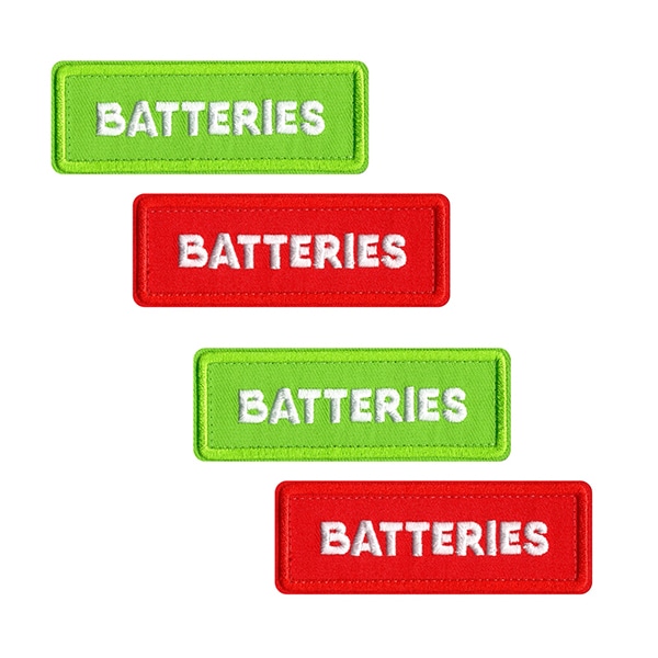 CRDBAG(コードバッグ) BATTERIES シングル パッチーズ(4個入) / CRD_ACC_042