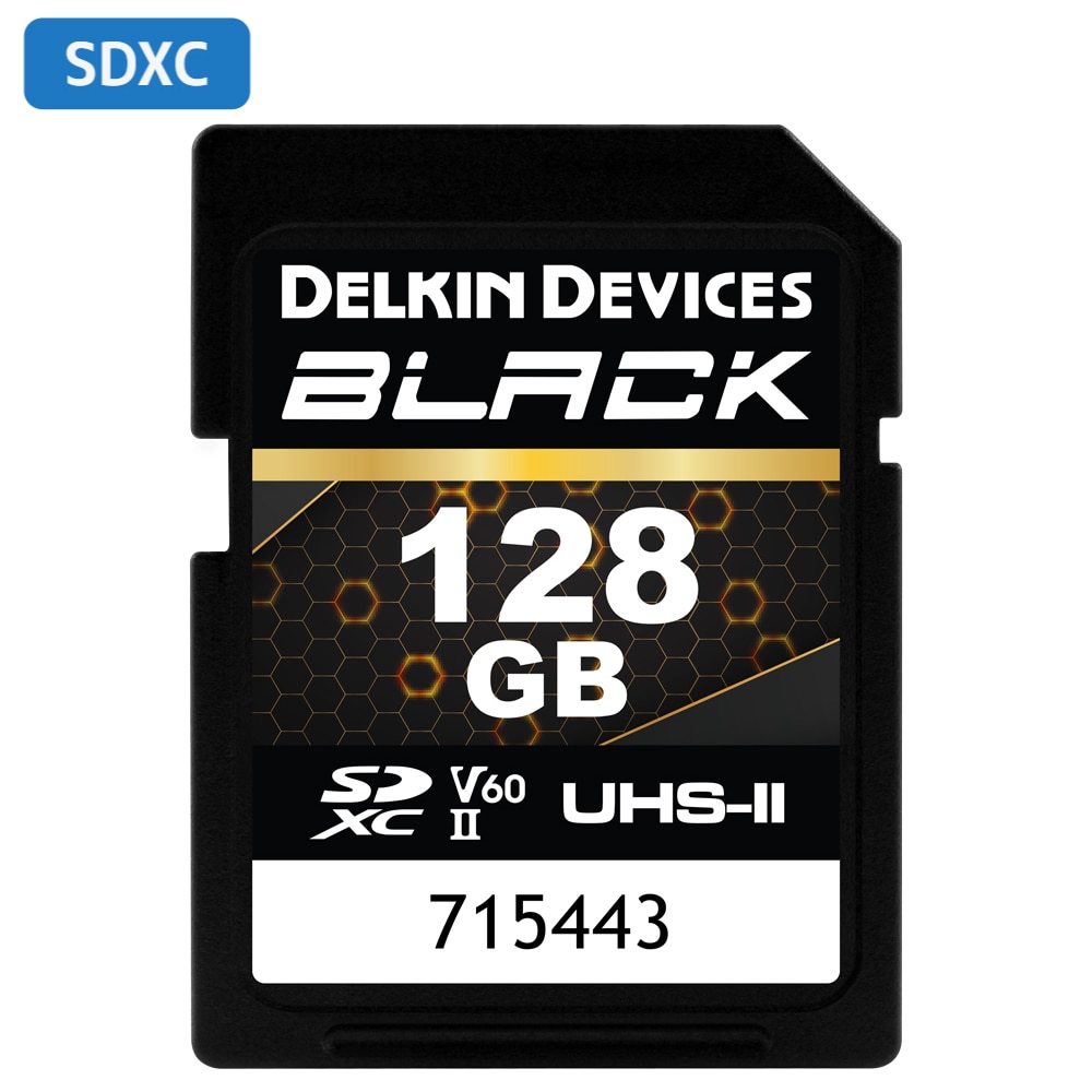 【-9/30 ポイント10倍】BLACK SD UHS-II (V60) Rugged 128GB DSBV6128