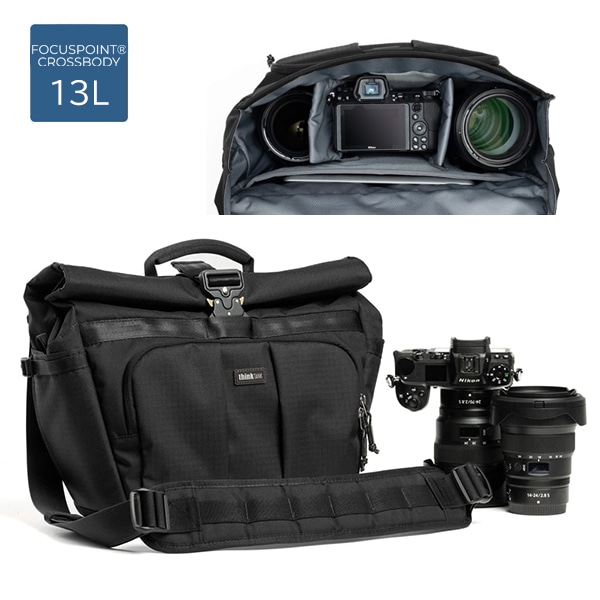 thinkTANKphoto(シンクタンクフォト) フォーカスポイント クロスボディ 13L アスファルトブラック