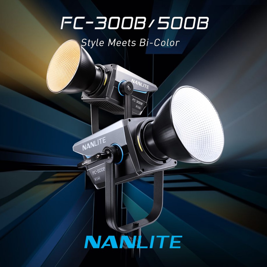 【NANLITE】バイカラーLEDスポットライト『FC-300B/FC-500B』